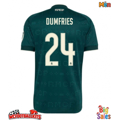 Real Madrid Denzel Dumfries #24 Replica Away Stadium Shirt 2026-27 Short Sleeve